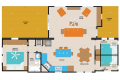 Massasauga cottage floorplan at Wye Cottages in Midland Ontario