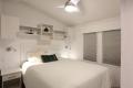 Bedroom in Wanakita cottage at Wye Cottages in Midland Ontario
