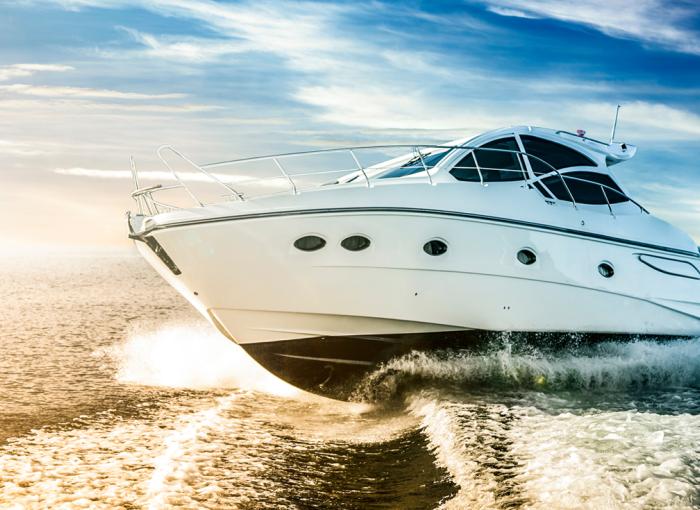 Yacht cruising on Georgian Bay, available through Maple Leaf Yacht Sales brokerage services