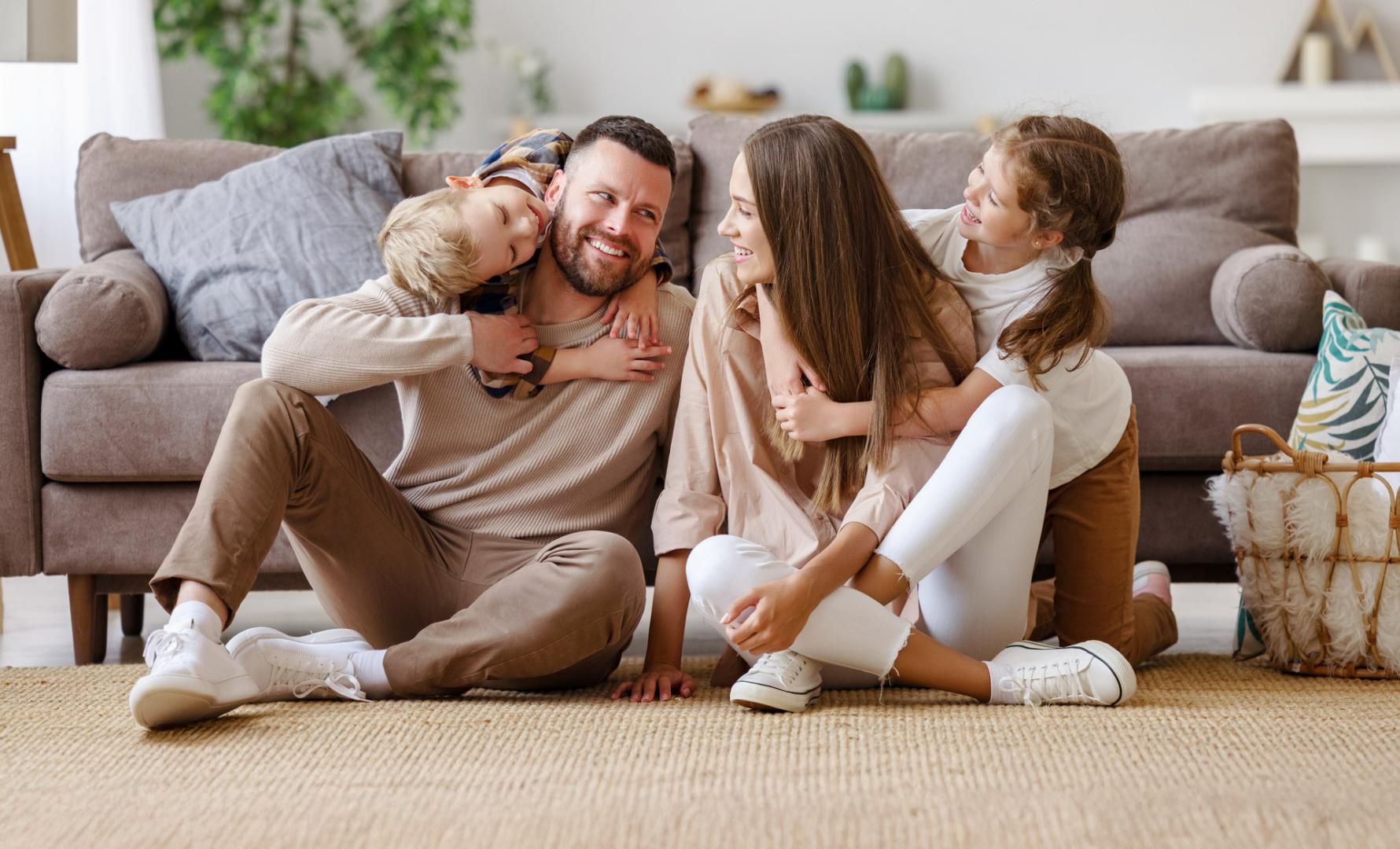 Family Enjoying their Wye Cottage